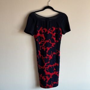 Anthropologie Maeve Navy and Red Dress Size XS